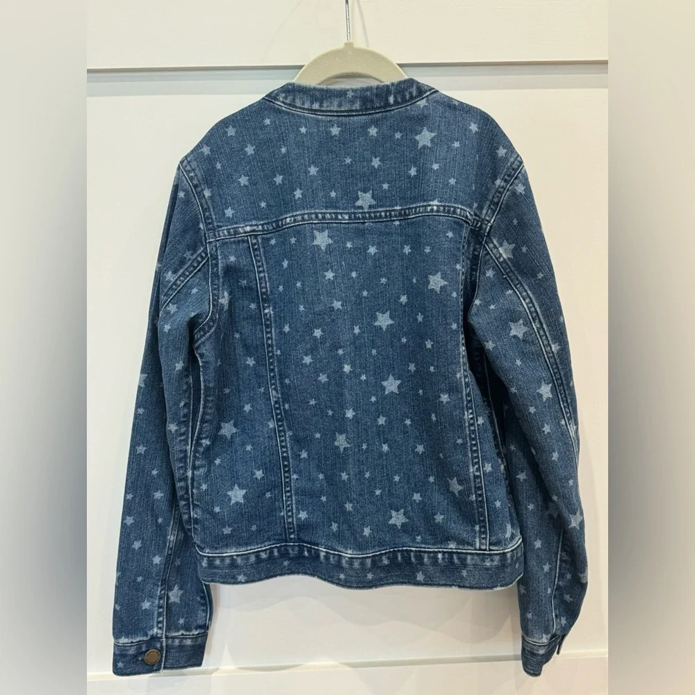 Lands End Girl’s Denim Jean Jacket Size 10-12 Medium